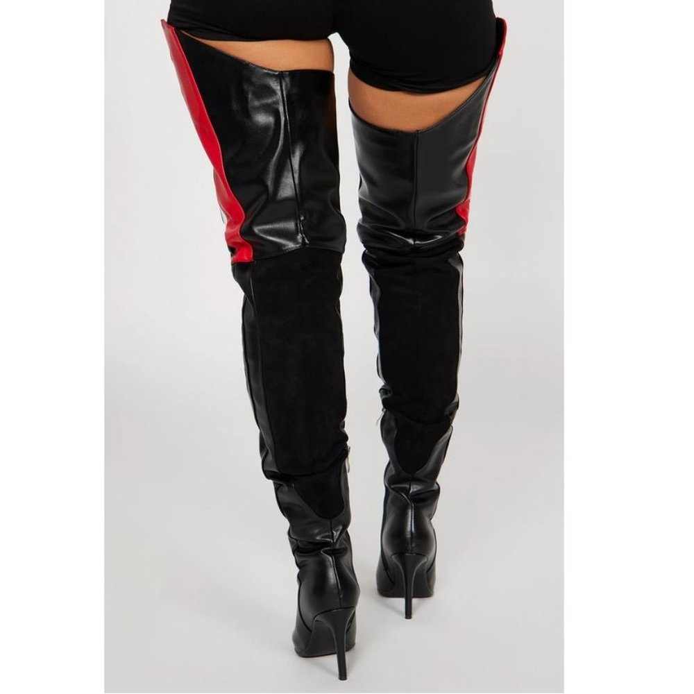Crotch/Waist High Chap Boots - Racer Moto Style - Picture 4 of 4